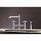 Kingston Brass KS7271AXBS English Country 8" Bridge Kitchen Faucet W/ Sprayer, Chrome KS7271AXBS - alternate 6